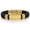 Gold, variant on Crucible Jewelry Men's Polished Steel ID Leather Bracelet- 8.25" + 0.5" Ext