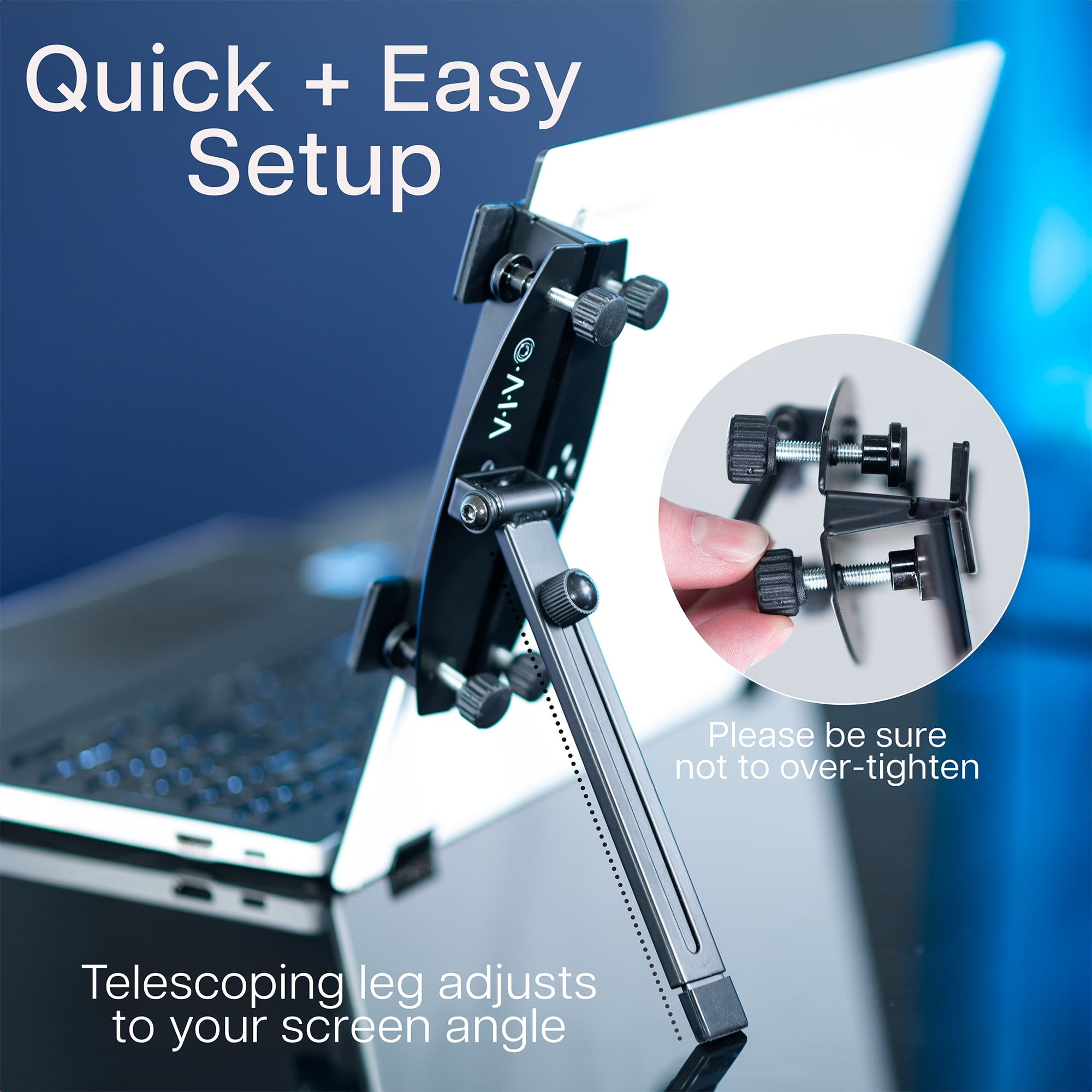 VIVO Universal Portable Computer Monitor Holder for Laptop Extension Holder Only