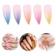 thumbnail image 3 of 24 Uds uñas postizas francés Extra largo Stiletto puntiagudo prensa en las uñas, uñas postizas de ataúd largo cubierta completa acrílico prensa en las uñas, 3 of 5