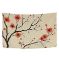 thumbnail image 6 of Yayeee Tapestry Wall Hanging for Bedroom 60" x 40" Living Room Home Wall Art Decor, Red Floral Pattern, 6 of 7
