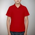 thumbnail image 2 of Boys' Polo Shirt Solid Polo Shirt Tee Tops Clothes Short Sleeve Polo Boys 7-8 Years Boys Fashion, 2 of 9