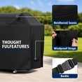 thumbnail image 3 of SHELTUSE BBQ Cover, 72''x26''x51'' Gas Grill Cover Waterproof, Anti-UV, Rip-Proof, Fade Resistant, Heavy Duty Barbecue Grill Cover with Hook-and-Loop Straps & Adjustable Hem Drawstring, 3 of 7