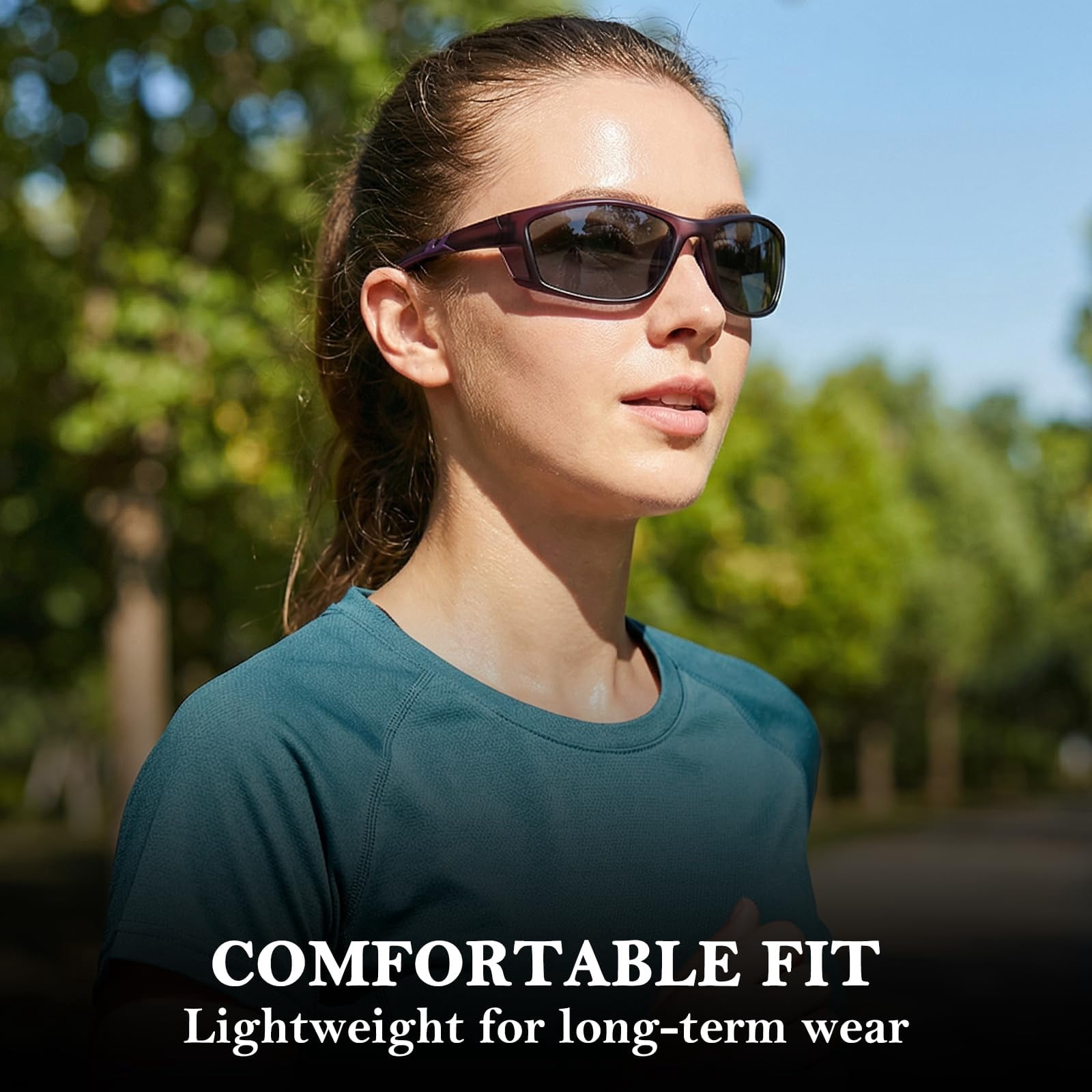 Myiaur Polarized Running Sunglasses for Men Women, UV400 Photochromic Sun Glasses Ideal for Sports Driving Cycling Fishing