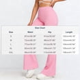thumbnail image 3 of Flare Pants for Women High Waisted Bootcut Yoga Trousers Stretchy Slim Fit Bell Bottoms Solid Smooth Dressy Slacks Office Date Nightwear, 3 of 7
