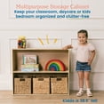 thumbnail image 3 of ECR4Kids Streamline 2-Shelf Single-Sided Storage Cabinet, 30in, Classroom Furniture, Natural, 3 of 9
