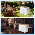 thumbnail image 7 of WBTER Ice Table with Side Table, Portasble Cooler Table with Removable Skirt, Patio Table, Indoor & Outdoor Bar for Events, Parties and Camping White, 7 of 7