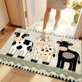 thumbnail image 6 of Embroidered Welcome Door Mat, Rubber Back Lamb Rabbit Pattern Door Rug, Non Slip Indoor Outdoor Front Door Mat, Decorative Rug for Entryway Kitchen Bathroom and Porch, 6 of 6