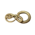 thumbnail image 1 of CAIROYAR Llavero de serpiente de latón vintage, adorno de animal de metal para el hogar, escritorio de oficina GXY, 1 of 7