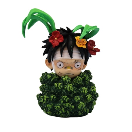 Njube Anime Figure Q Version Luffy Figure 12.5cm/4.92inch Desk Figure Model Doll Anime Figures