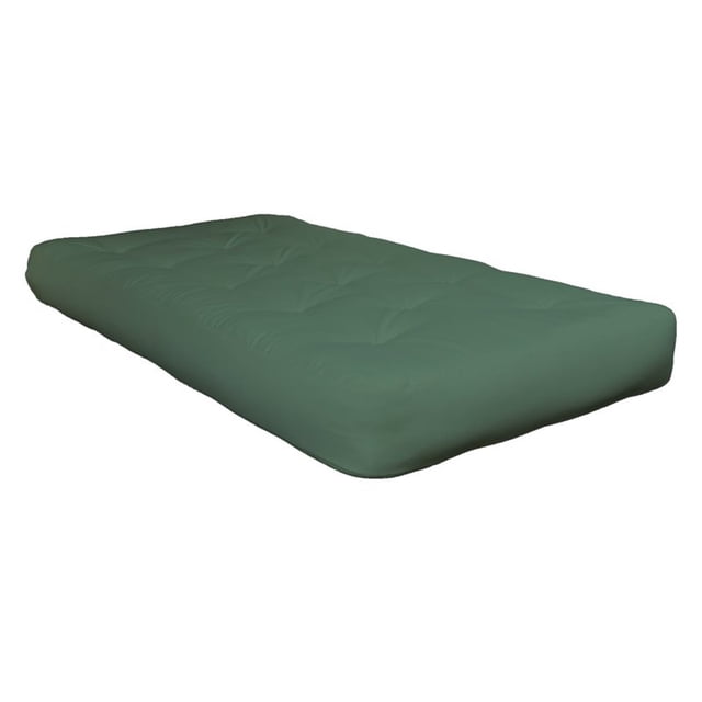 AJD Home Full Size Matelas Futon en Mousse Simple 8 Pouces 75 "x 54" Vert