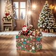 thumbnail image 7 of ASKETAM Large Christmas Gift Basket Empty Storage Bin for Toys & Holiday Decor (Santa Claus Brown), 7 of 7