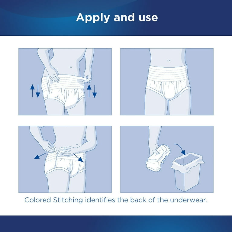 Attends Discreet Underwear for Men - Heavy Absorbency