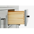 thumbnail image 6 of Ariel Hepburn 67 Inch Double Oval Sink Vanity With Carrara White Marble Countertop With 0.75 Edge In Grey, 6 of 10