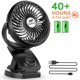 thumbnail image 1 of Ventilador para cochecito con Clip operado, Mini ventilador de escritorio portátil con ventilador recargable de 4400ma para cochecito, actividades al aire libre (máx., 1 of 5