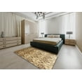 thumbnail image 4 of Ahgly Company Indoor Square Contemporary Light Brown Abstract Area Rugs, 3' Square, 4 of 6