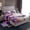 Purple, variant on Homewish Adult Splatter Flower Bed Sheets, Chic Abstract Marble King Sheets, Teal Marbling Sheet Set, Super Cozy Room Decor, 4-Piece