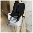 thumbnail image 5 of GFHFHITJ Tote Bag for Women, Foldable Tote Bag with Zipper Large Shoulder Bag Top Handle Handbag for Travel, Work, 5 of 9