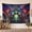D, variant on XaaKee Large Wall Tapestry, Neon Toad Warlock Mystical Frog, High-Quality Polyester Tapestry, 60x40Inch