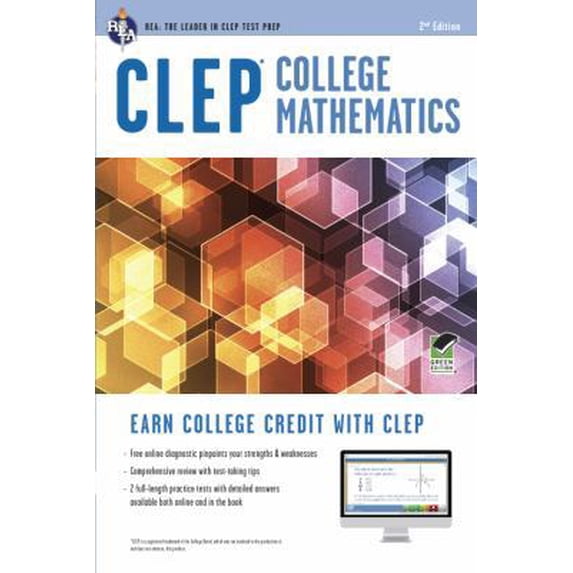Pre-Owned CLEP® College Mathematics Book + Online (CLEP Test Preparation) (Paperback) 0738610461 9780738610467