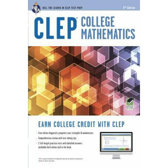 Pre-Owned CLEP® College Mathematics Book   Online (CLEP Test Preparation) (Paperback) 0738610461 9780738610467