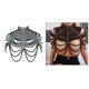 thumbnail image 4 of de cadena para el cuerpo con para mujer, cadena para el cuerpo del Bikini, collar de hombro, joyería de cadena para el cuerpo a la mo Negro Yinane Cadena de perlas para el cuerpo, 4 of 5