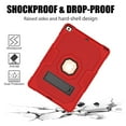 thumbnail image 5 of Dteck Case for Apple iPad 8th Generation 10.2-inch (2020),Shockproof Armor Rugged Rubber Hybrid Hard PC Protective Stand iPad 7th Gen 10.2" 2019 Cover (Without Screen Protector),Red+Black, 5 of 6