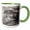 Green/White, variant on 3drose, Alaska, Denali National Park. Road Winding Through Denali., 15oz Mug