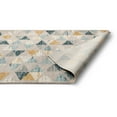 thumbnail image 3 of Well Woven Kashton Mid-Century Modern Geometric Gold Blue Grey Area Rug 5'3" x 7'3", 3 of 6