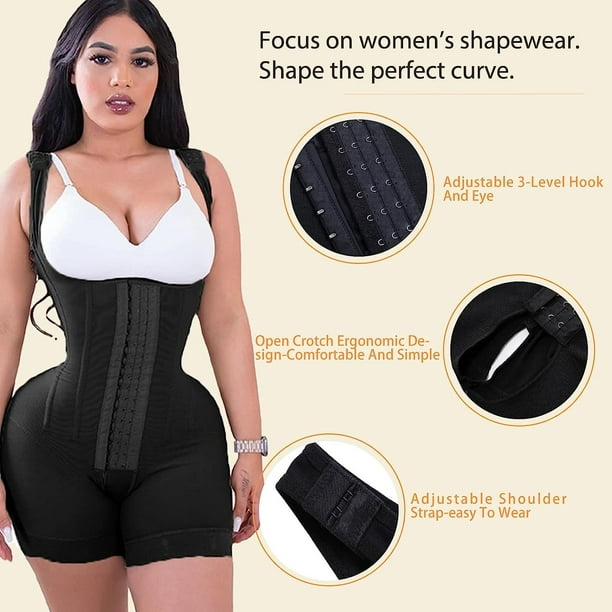 Shapewear for Women Tummy Control Fajas Colombianas Bodysuit Post Surgery  Compression Garment Waist Trainer 
