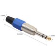 thumbnail image 3 of Conector macho Jack de 6,35mm Bsvklp con cabeza chapada en oro 2 uds, 3 of 9