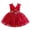 Red - Shiny, variant on IDOPIP Toddler Baby Girls Shiny Butterfly Tutu Dress 3D Butterfly Princess Birthday Party Pageant Flower Girl Wedding V-Backless Dresses Photography Wedding Cake Crush 12-18 Months