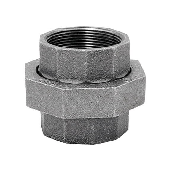 Union Anvil 1/2 pulgada FPT X 1/2 pulgada Hierro maleable negro FPT