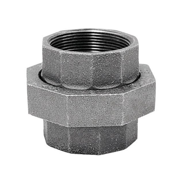 Union Anvil 1/2 pulgada FPT X 1/2 pulgada Hierro maleable negro FPT