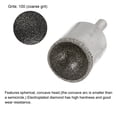 thumbnail image 3 of Uxcell 22mm 100 Coarse Grits Diamond Mounted Point Spherical Concave Head Bead Grinding Bit, 3 of 5