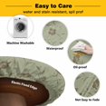 thumbnail image 3 of Elastic Fitted Round Tablecloth, Sage Green Floral Waterproof Stretch Table Cover for 45"-54" Tables, Vintage Spring Botanical Flowers Washable Outdoor Tablecloths for Patio, Picnic, Camping, 3 of 9