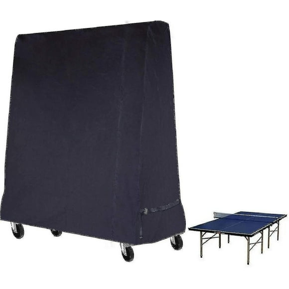 Table Tennis Table Cover Waterproof Cover For Ping Pong Table 165 X 70 X 185 Cm Black
