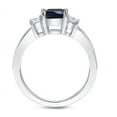 thumbnail image 3 of Limited Time Sale Affordable 1.25 Carat Sapphire and Diamond Engagement Ring in 10k White Gold, 3 of 3