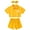 Yellow, variant on CARETOO Toddler Girl Clothes Outfits 12M-5T Summer Casual POLO Shirt Shorts Headband Cotton Fabric