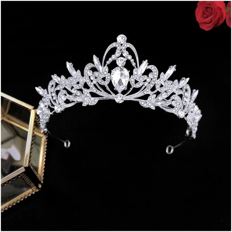Jeweled Baroque Queen Crown Vintage Baroque Queen King Tiara  display picture 3