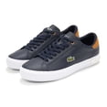 thumbnail image 2 of Lacoste Men's Powercourt 0121 1 Sma Leather Sneaker, Navy \ Orange,8.5 M US, 2 of 7
