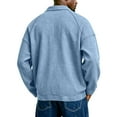 thumbnail image 4 of Men Waffle Sweatshirt Casual Long Sleeve Loose Lightweight Pullover Tops Sweaters Fashion Fall Winter Clothes, 4 of 5