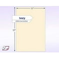 thumbnail image 2 of 67 lb. 176 gsm Cover Card Stock, 50 Sheets per Pack, Great for Printing, School Projects, Flyers, Invitations, Arts N Crafts, DIY Projects, and Much More 11x17", Ivory, 2 of 6