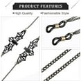thumbnail image 3 of 4Pcs Glasses Chains for Women Kawaii Black Goth Bat Moon Pendant Eyeglass Strap Holder Halloween Lanyards Retainer, 3 of 7
