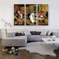 thumbnail image 2 of ARTCANVAS The Peasant Wedding 1569 Canvas Art Print by Pieter Bruegel the Elder - Size: 60" x 40" (0.75" Deep) (3-Piece), 2 of 9
