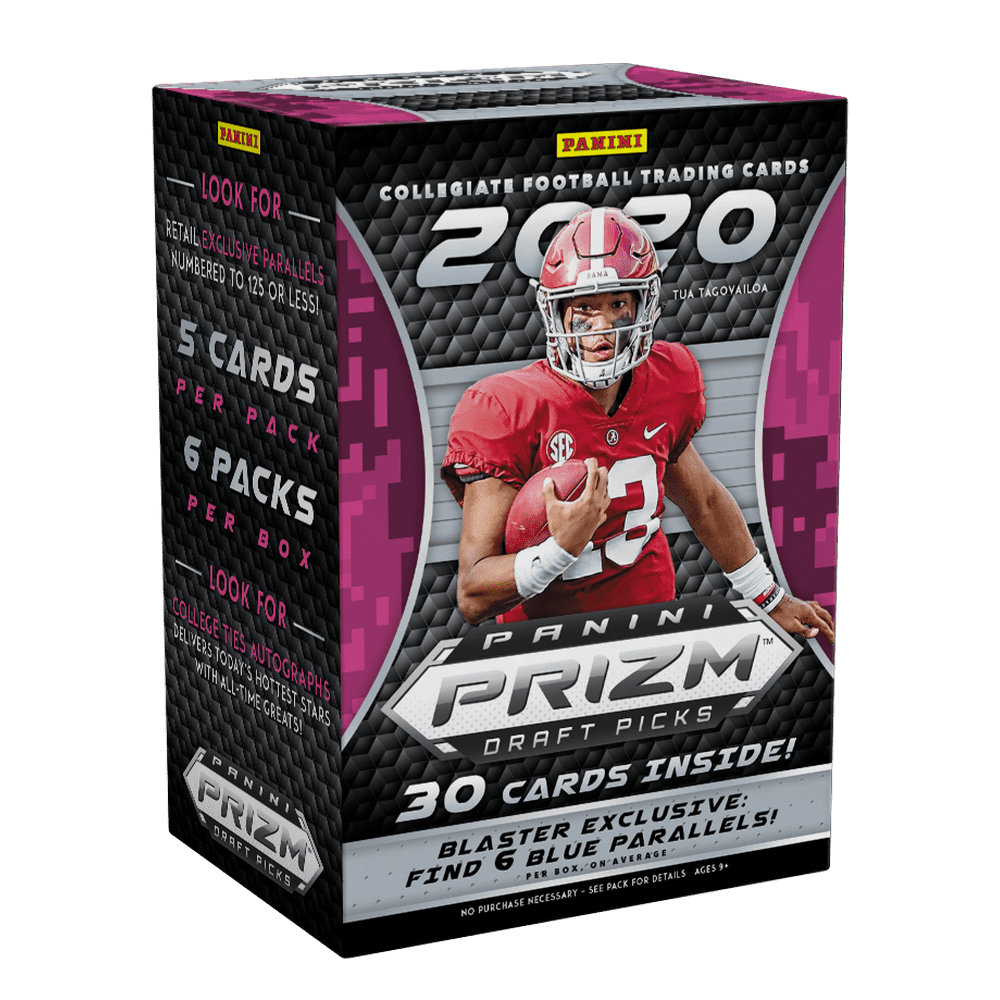 2020 Panini Prizm Draft Picks Collegiate Football NFL Trading Cards Blaster Box 6 Exclusive