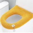 thumbnail image 2 of Binwennn Universal Thickened Toilet Seat Cover Portable & Easy To Use Suitable For All Seasons Home Use Elongated Toilet Seat Cover And Rug Set Bath Mats And Rugs for Bathroom Walk Out Mat Bath Toilet, 2 of 3