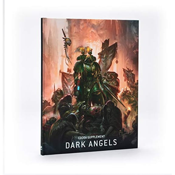 Pre-Owned Games Workshop 44-01 Warhammer 40k - Codex V.9 Dark Angels (En), Black, 9781839061295, 1839061294, Paperback,