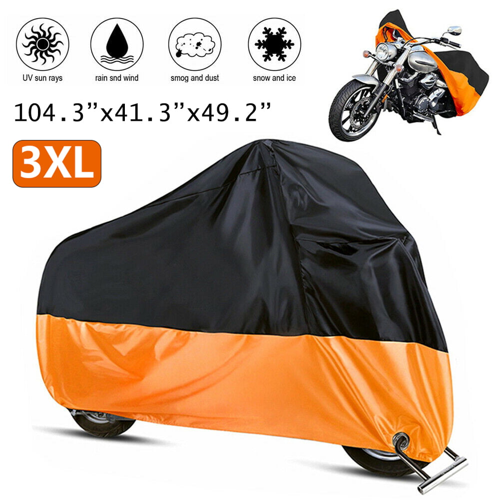 Large Motorcycle Bike Cover Waterproof For Harley Davidson Outdoor Rain Dust 