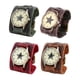 thumbnail image 1 of reloj de pulsera,Reloj vintage Reloj de pulsera estilo punk,Pulsera de reloj de pulsera antigua de moda,Reloj de pulsera de correa ancha retro,Brazaletes de cuero PU Big Dial Regalo Salvador Dali reloj de pulsera, 1 of 8