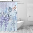 thumbnail image 2 of Coolnut Watercolor Bird Flowers Bathroom Waterproof Shower Curtain Set Bathtub Curtain with 12 Hooks for Bathroom Decor,Hotel,Room,60"x 72", 2 of 6